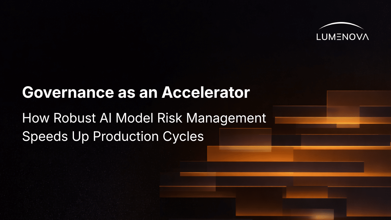 AI model risk management depicted as the driver of efficiency in production cycles