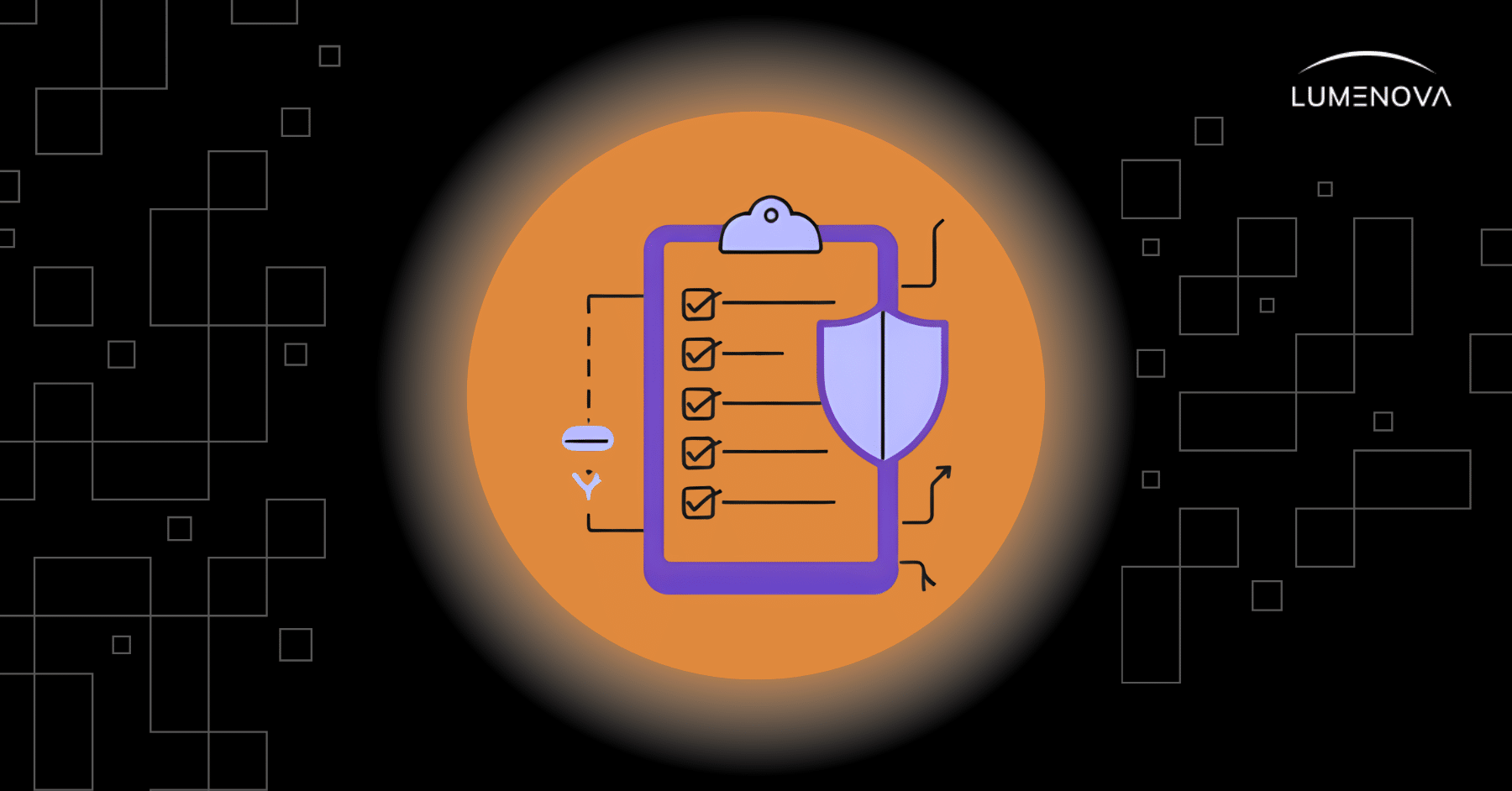 Icon of a checklist clipboard with a security shield, representing an AI monitoring guide.
