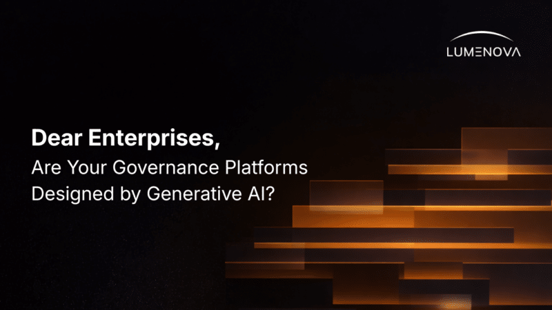 Lumenova AI thumbnail depicting the structural oversight and control of AI governance platforms, emphasizing risk management and compliance.