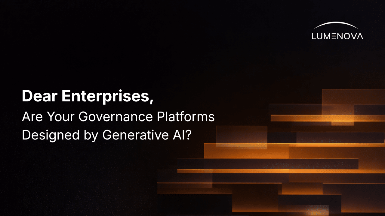 Lumenova AI thumbnail depicting the structural oversight and control of AI governance platforms, emphasizing risk management and compliance.